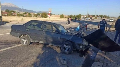 Konya’da otomobiller çarpıştı: 1 yaralı
