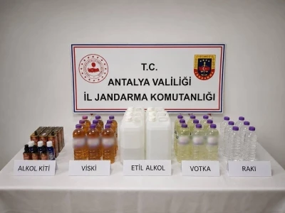 Konyaaltı&rsquo;nda ka&ccedil;ak alkol operasyonu
