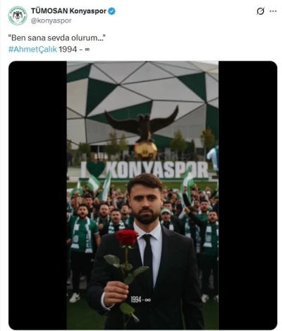 Konyaspor&rsquo;dan Ahmet &Ccedil;alık paylaşımı
