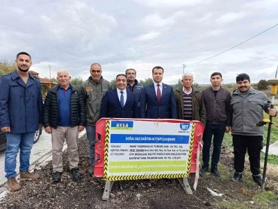 Köprübaşı’nda doğalgaz için ilk kazma vuruldu
