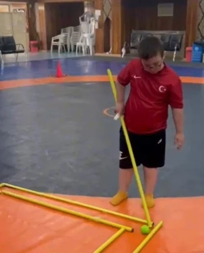Körfez’de özel çocuklara özel spor çalışmaları
