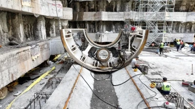 Körfezray Metro Projesi’nde iki tünel açma makinesinin daha montajına başlandı
