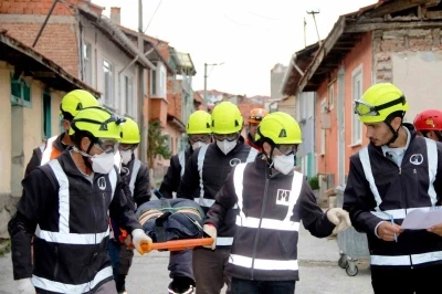 KOSB arama kurtarma ekibi, AFAD tatbikatında aktif görev üstlendi
