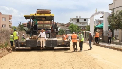K&ouml;şk&rsquo;te altyapısı tamamlanan yollarda asfalt &ouml;ncesi &ccedil;alışma başladı
