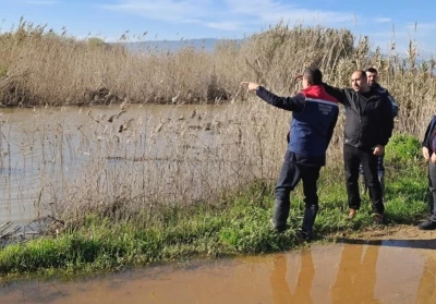 K&ouml;şk&rsquo;te su altında kalan ve zarar g&ouml;ren ekili tarım alanları tespit edildi
