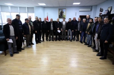 K&ouml;y muhtarları Başkan Durgut&rsquo;a taleplerini iletti
