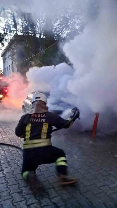 K&ouml;yceğiz&rsquo;de ara&ccedil; yangını
