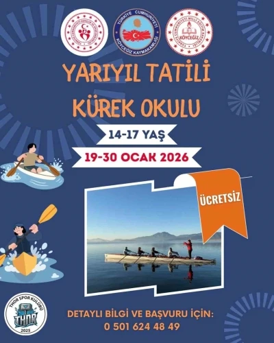 K&ouml;yceğiz&rsquo;de yarıyıl tatili k&uuml;rek okulu başlıyor
