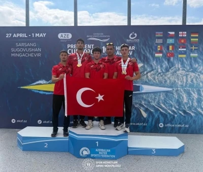K&ouml;yceğizli kanocu Yıldırım, Azerbaycan&rsquo;dan 3 madalya ile d&ouml;nd&uuml;
