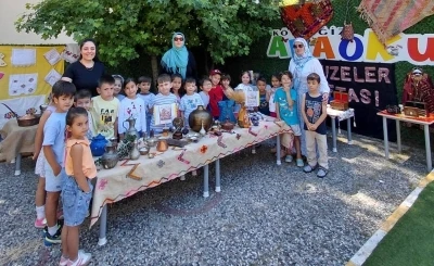 K&ouml;yceğizli minikler okulda mini m&uuml;ze kurdu
