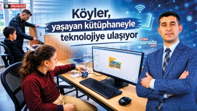 K&ouml;yler, yaşayan k&uuml;t&uuml;phaneyle teknolojiye ulaşıyor