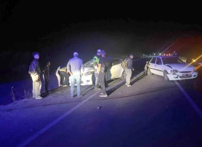 Koyun s&uuml;r&uuml;s&uuml; zincirleme kazaya sebep oldu: 1&rsquo;i &ccedil;ocuk 3 kişi yaralandı, 6 koyun telef oldu
