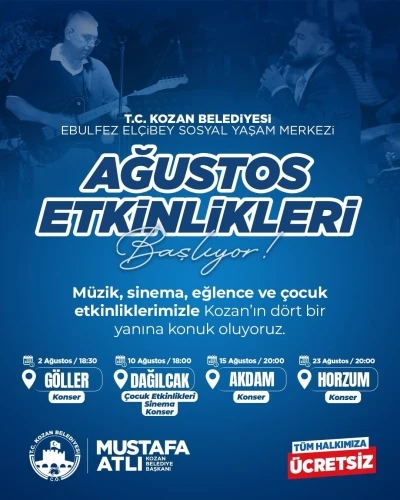 Kozan’da yayla şenlikleri başlıyor
