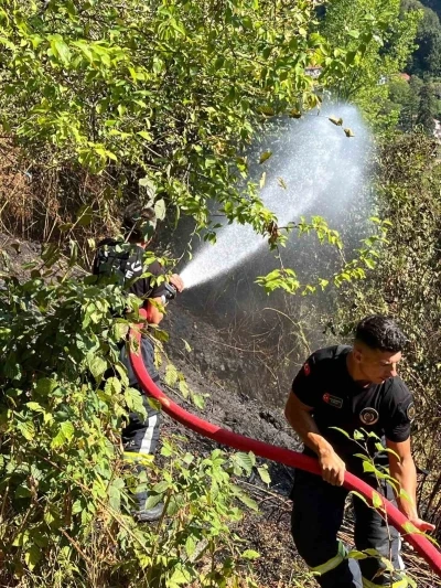 Kozlu’da anız yangını büyümeden söndürüldü
