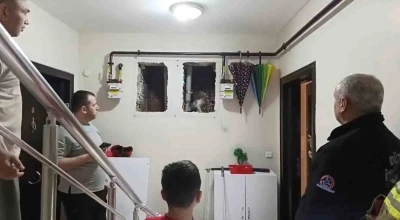 K&uuml;&ccedil;&uuml;k Yaser Kaan&rsquo;ın dikkati kediyi kurtardı
