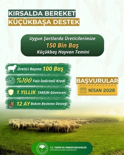 K&uuml;&ccedil;&uuml;kbaş &uuml;reticilerine "Kırsalda Bereket" projesi başlıyor
