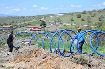 Kula&rsquo;da 6,5 kilometrelik dev i&ccedil;me suyu hamlesi
