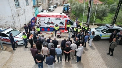 Kula&rsquo;da &ccedil;ift&ccedil;ilere trafik g&uuml;venliği eğitimi
