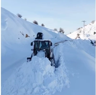 Kulp&rsquo;ta kar yağışı g&ouml;rsel ş&ouml;len oluşturdu
