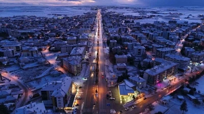 Kulu&rsquo;da kar yağışı etkili oldu
