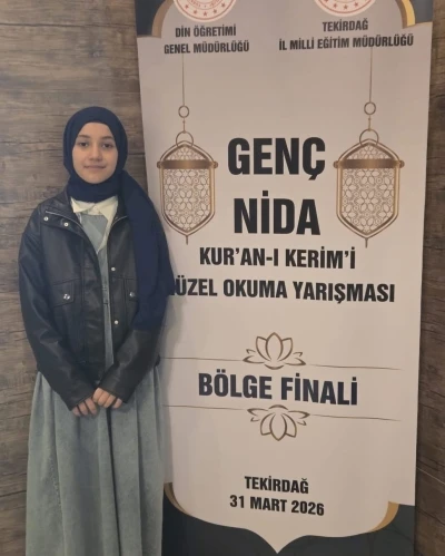 Kur&rsquo;an-ı Kerim&rsquo;i G&uuml;zel Okuma Yarışmasında b&ouml;lge birincisi oldu
