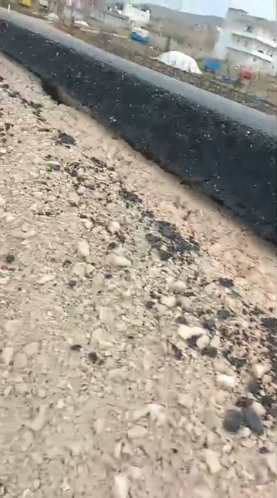 Kurtalan&rsquo;da yeni yapılan yolun tehlike oluşturduğu iddiası
