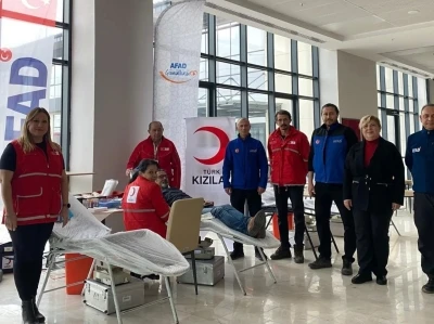 Kütahya AFAD’tan kan bağışına destek
