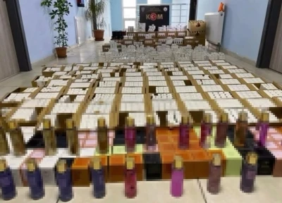Kütahya’da 3 bin 755 şişe kaçak parfüm ele geçirildi
