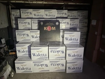 K&uuml;tahya&rsquo;da bir ara&ccedil;ta 5 milyon 190 bin boş makaron ele ge&ccedil;irildi
