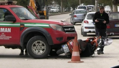 Kütahya’da pikap ile motosiklet çarpıştı: 1 yaralı
