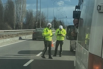 K&uuml;tahya&rsquo;da trafik denetimi
