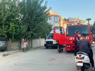 Kütahya’da yangın ihbarına giden ekipler mangalla karşılaştı
