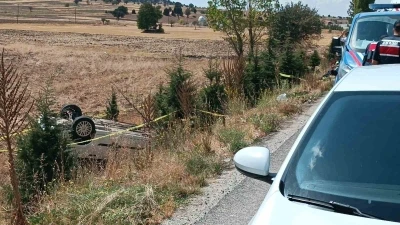 Kütahya’da yol kontrolü yapan jandarma, takla atan otomobilin altında kaldı: 1 şehit
