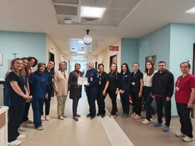 Kütahya Şehir Hastanesi Göz ve Dermatoloji Kliniğine el hijyeni teşekkürü
