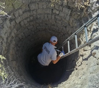 Kuyuya düşen tilki kurtarıldı
