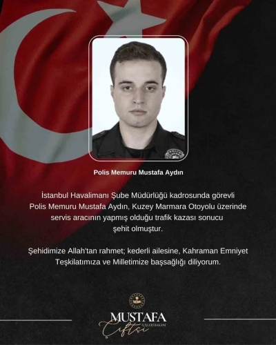 Kuzey Marmara Otoyolu&rsquo;ndaki kazada 1 polis memuru şehit oldu
