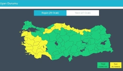 Kuzeyde fırtına alarmı: R&uuml;zgar hızı 80 kilometreye ulaşacak
