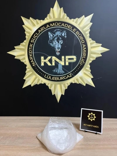 L&uuml;leburgaz&rsquo;da 285 gram metamfetamin ele ge&ccedil;irildi
