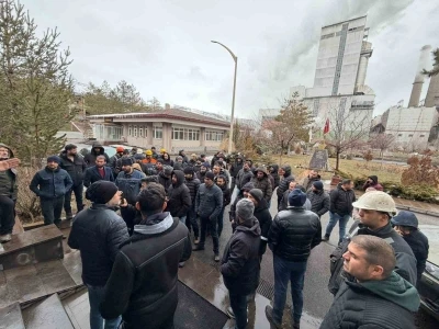 Maaşları &ouml;denmeyen termik santral iş&ccedil;ileri Ramazan ayında mağdur oldu

