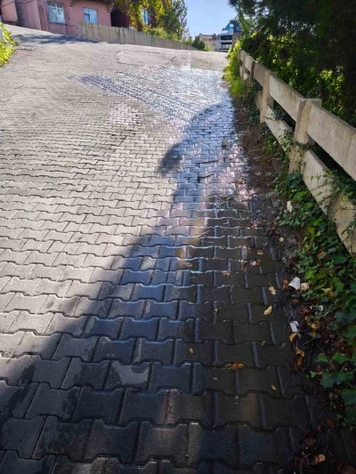 Mahallede tonlarca su boşa aktı
