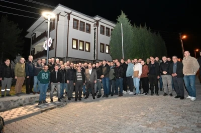 Mahalleliden Başkan Hamamcı&rsquo;ya teşekk&uuml;r ziyareti
