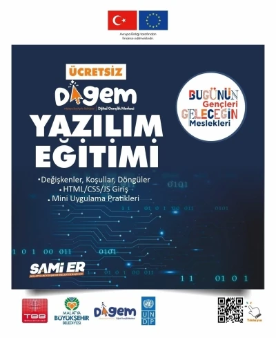 Malatya&rsquo;da Dijital Gen&ccedil;lik Merkezi&rsquo;nde kodlama eğitimi
