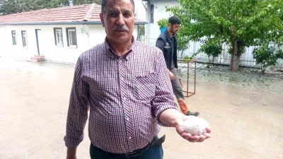 Malatya&rsquo;da dolu yağışı etkili oldu
