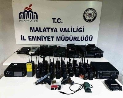 Malatya&rsquo;da emniyet frekanslarını dinleyen 6 ş&uuml;pheliye operasyon
