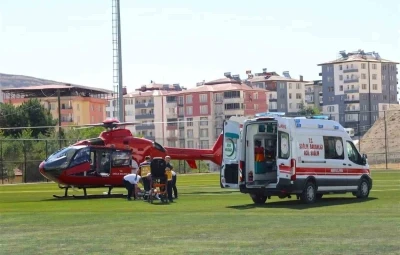 Malatya&rsquo;da hava ambulansı 76 yaşındaki hasta i&ccedil;in havalandı

