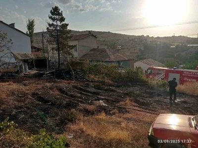 Malatya’da iki ayrı noktada bahçe yangını
