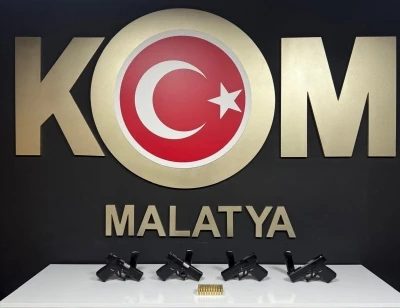 Malatya&rsquo;da KOM&rsquo;dan ruhsatsız silah operasyonu: 7 g&ouml;zaltı
