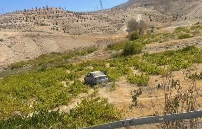 Malatya’da kontrolden çıkan araç üzüm bağına uçtu: 2 yaralı
