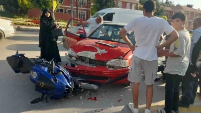 Malatya’da otomobil ile motosiklet çarpıştı: 1 yaralı
