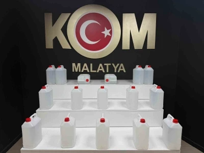 Malatya&rsquo;da sahte alkol operasyonu
